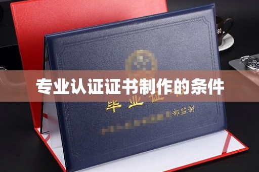 道真专业认证证书制作的条件